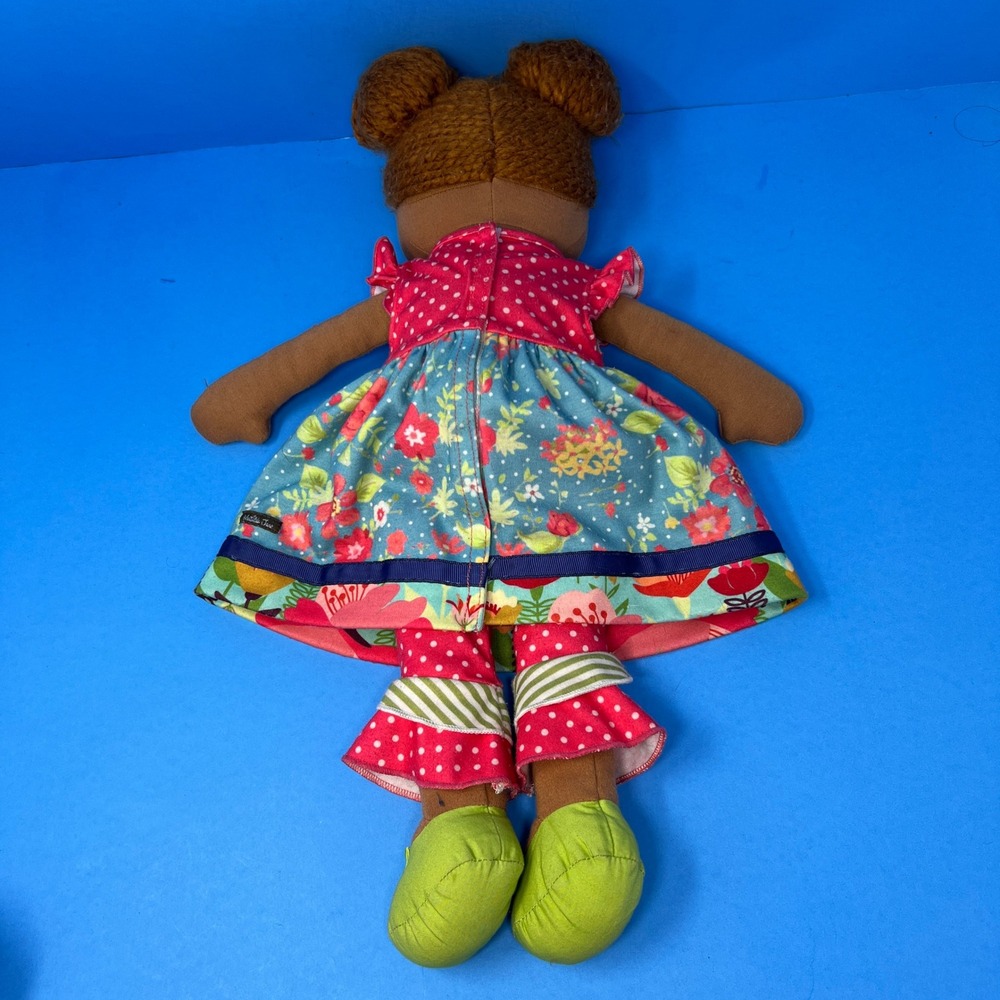 Matilda Jane Olivia Rag Doll 19 Inch Multicolor Floral Polka Dot Dress 28514A - Picture 5 of 16